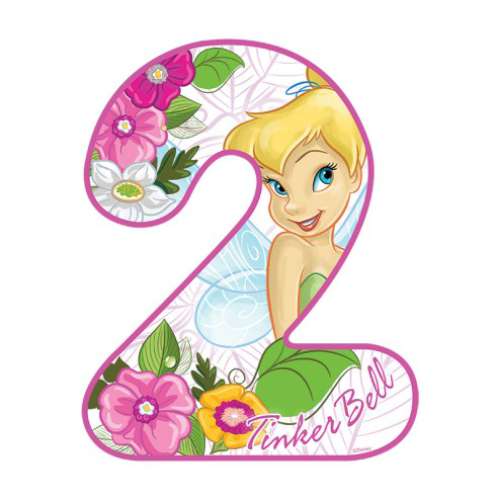 Tinkerbell Number 2 Edible Icing Image - Click Image to Close